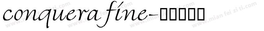 conquera fine字体转换
